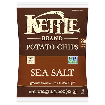 Kettle Potato Chip Sea Salt 1.5 Oz., PK24